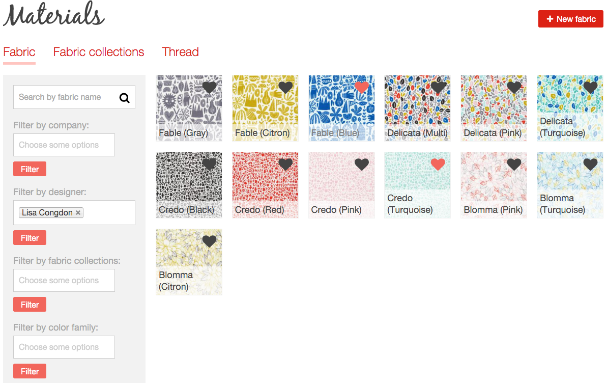 Lisa Congdon fabrics search filter