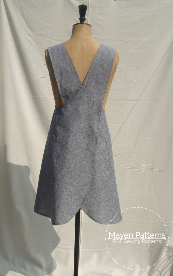 THE MARIA WRAP APRON Textillia Online sewing community