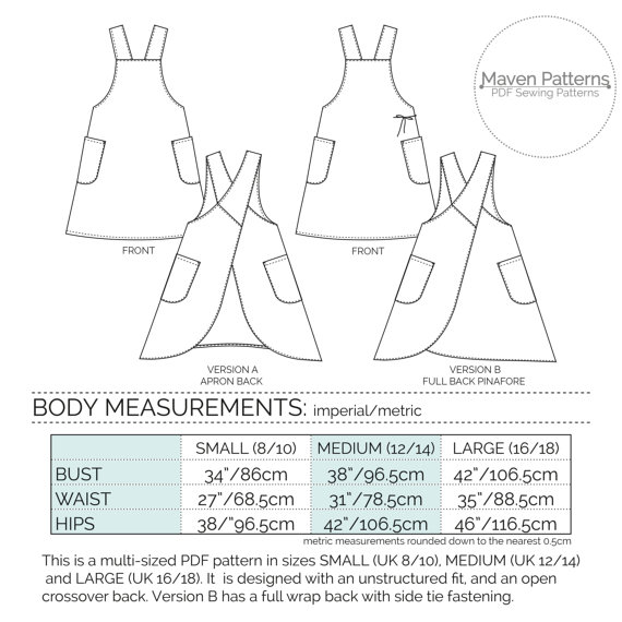 the wrap apron textillia online sewing community sewing thread size chart pdf