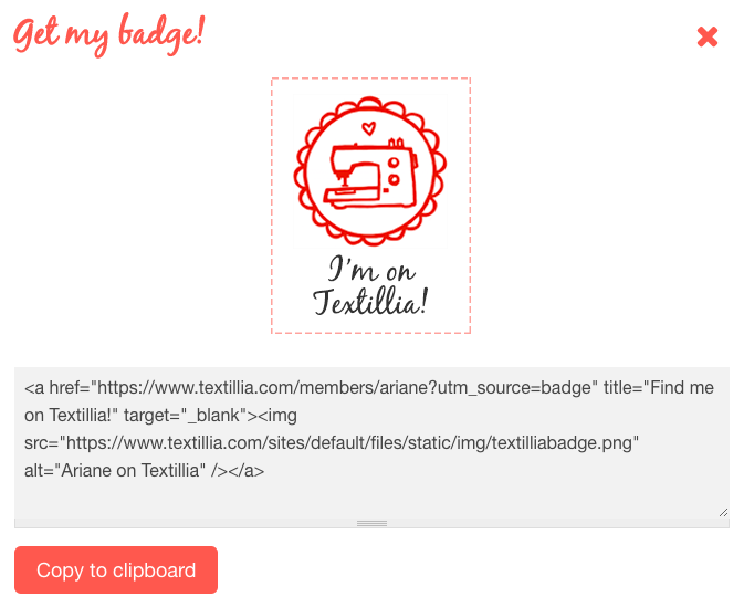 Textillia Badge Generator