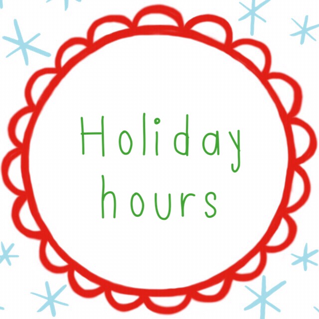 Holiday Hours