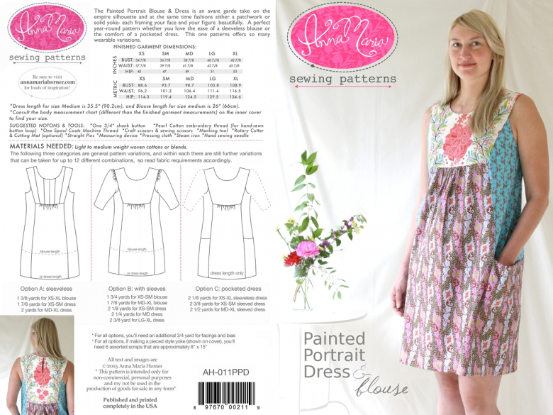 Painted Portrait Dress & Blouse | Textillia