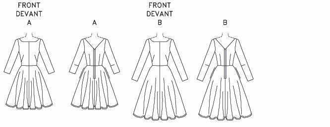 V8615 | Misses' Bateau Dresses | Textillia