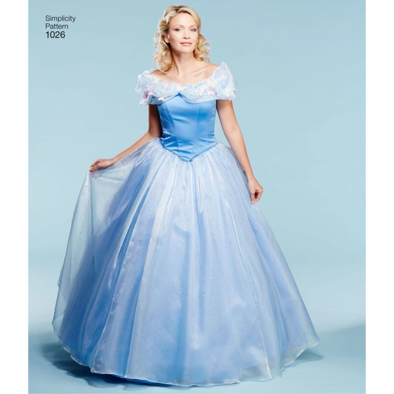 1026 | Disney Cinderella and Fairy Godmother Misses Costumes | Textillia