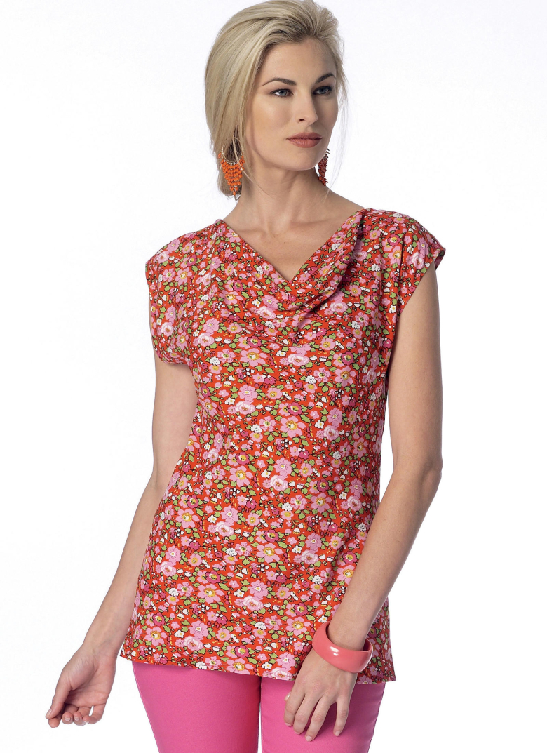 B6309 | Misses' Cowl-Neck Tops | Textillia