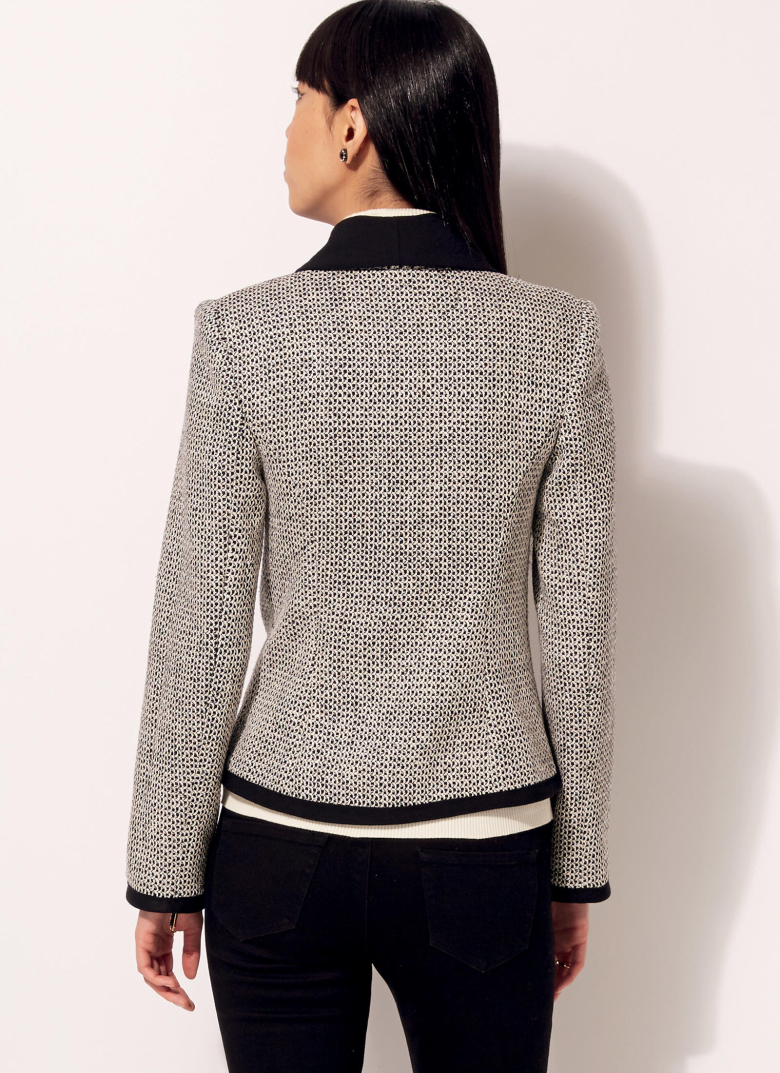 K4191 | Misses' Shawl Collar, Diagonal-Closure Jackets | Textillia