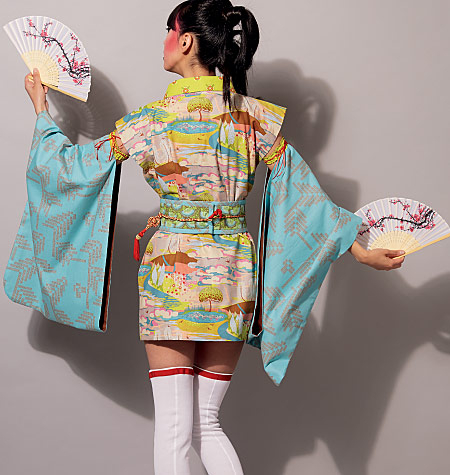 M2081  'OBI: GĀDO' Kimono, Undershirt, Kimono with Detached