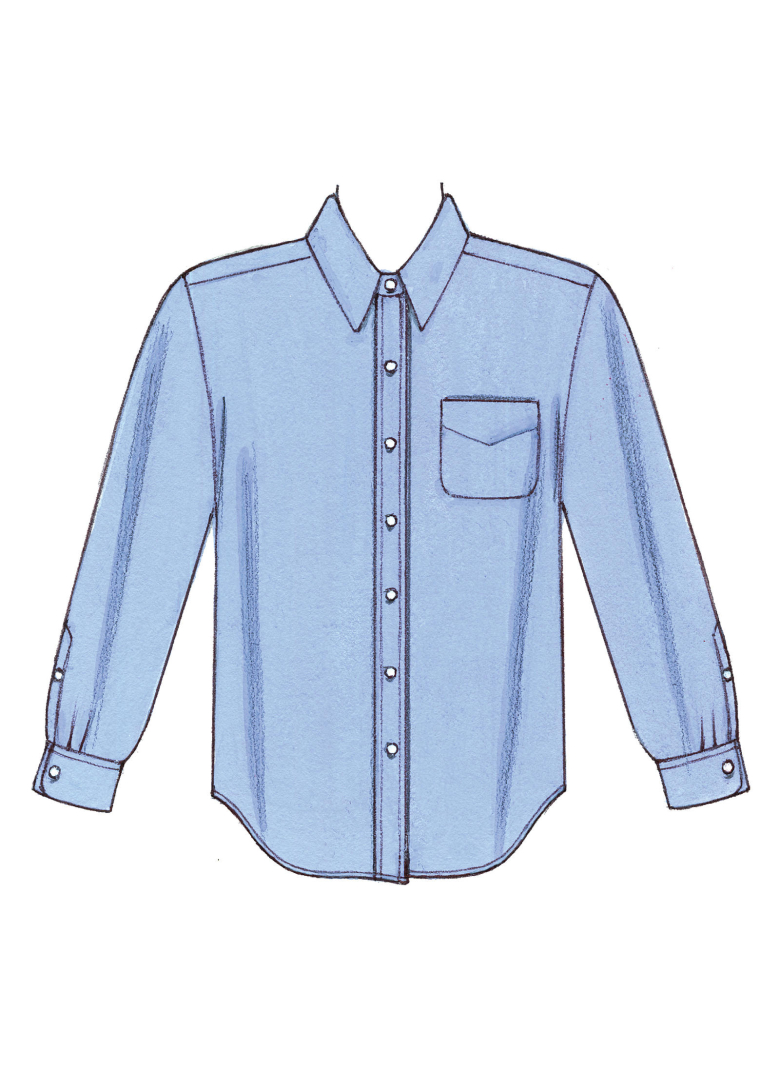 K3883 | Men's Chest-Pocket Shirts | Textillia