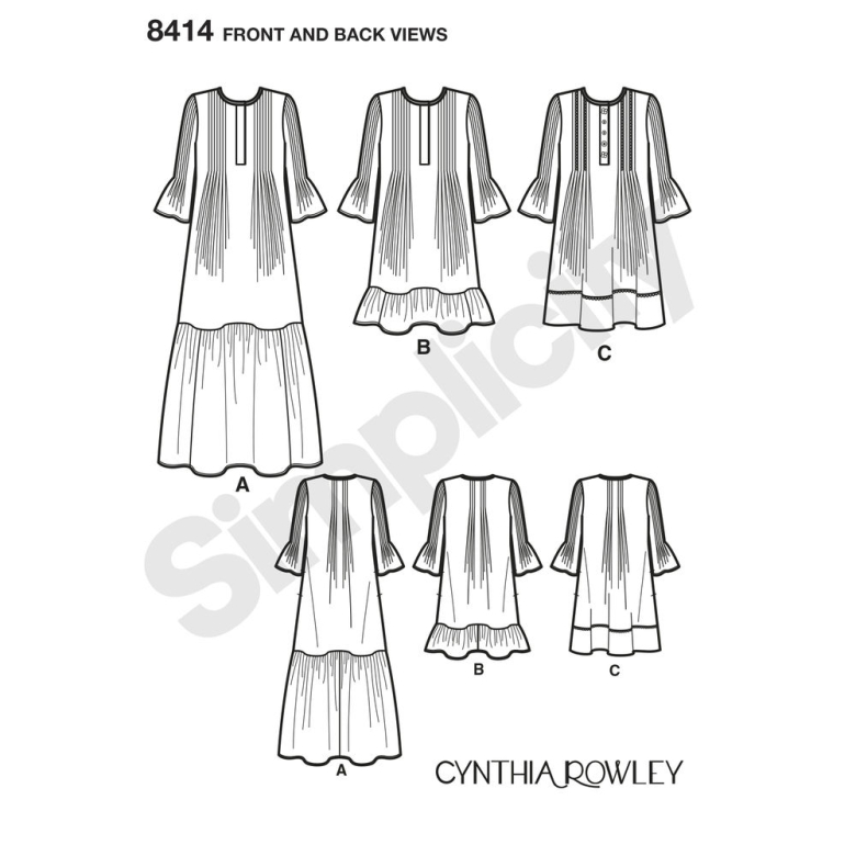 8414 | Misses' Dress by Cynthia Rowley | Textillia