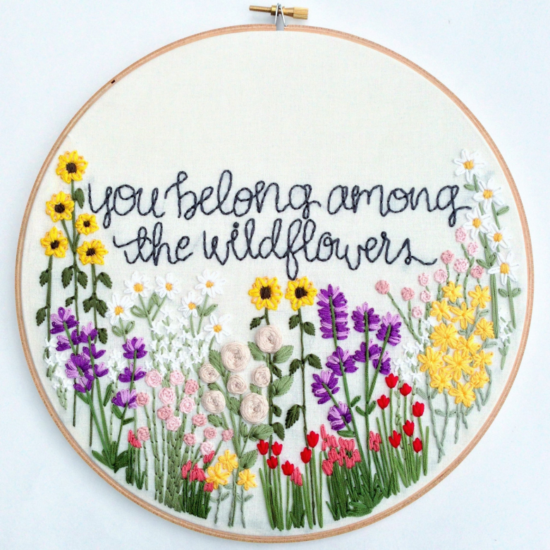Wildflowers Hand Embroidery Pattern Textillia