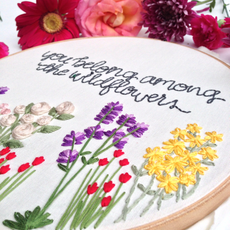 Wildflowers Hand Embroidery Pattern Textillia
