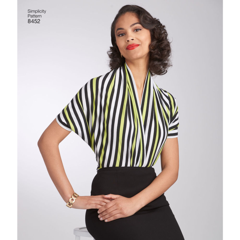 Simplicity Sewing Pattern 8452 Misses De Colección De Punto Camisa Blusa Simplicity Sewing Pattern 8452 Misses De Colección De Punto Camisa Blusa