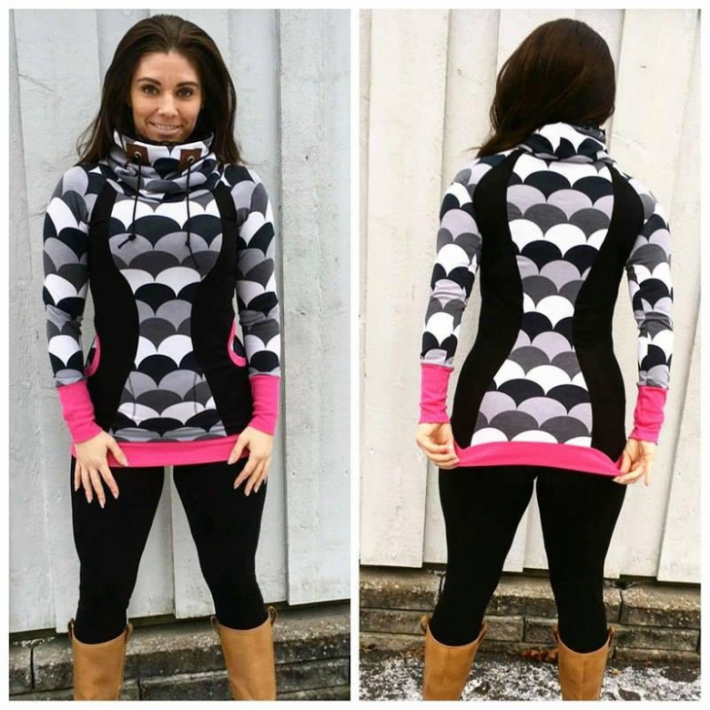 Raglan hoodie with clearance a twist