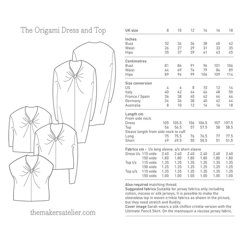 The Origami Dress and Top | Textillia