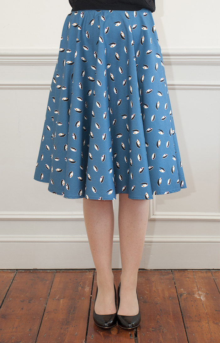 Cotton circle skirt pattern sale