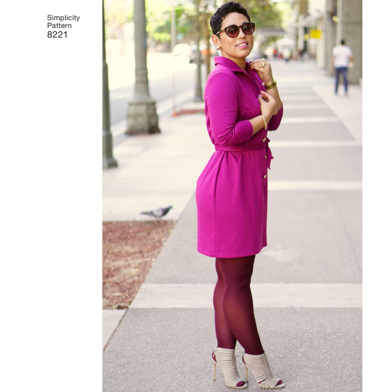 Pattern S8830 Mimi G Misses'/Miss Petite Shirt Dress or