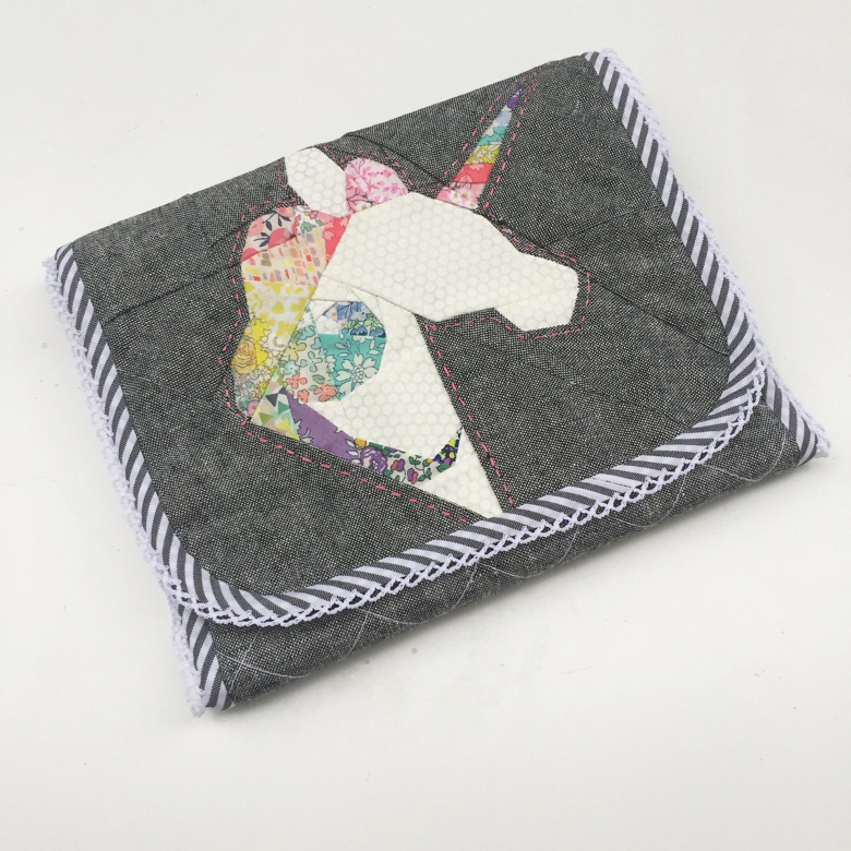 Magical Unicorn Paper Pieced Quilt Block Textillia