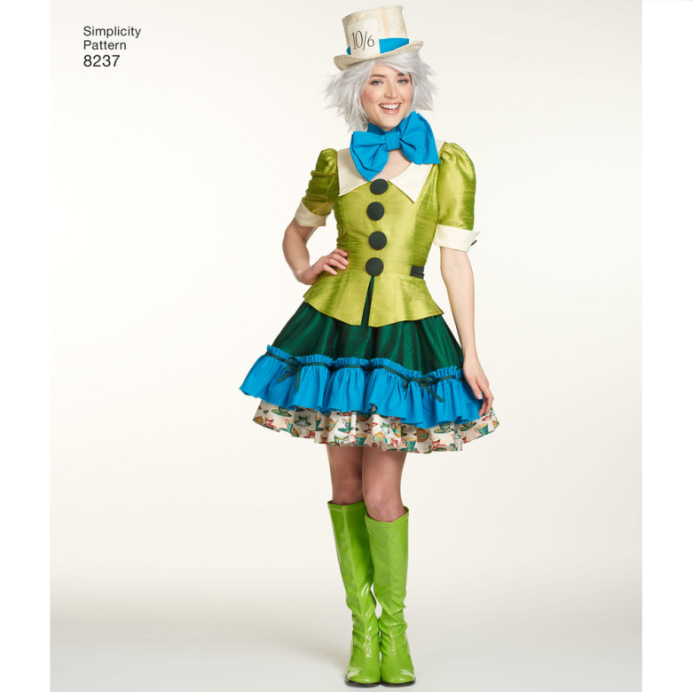 8237 | Misses' Alice in Wonderland Cosplay Costumes | Textillia