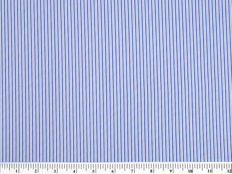 Dutch Garden Stripe (Blue quilting cotton) | Textillia