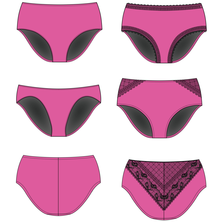panties with back seam