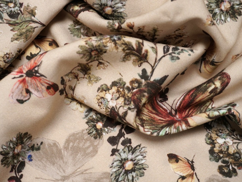 Lady McElroy Monarch Gathering Stretch Viscose Dress Fabric