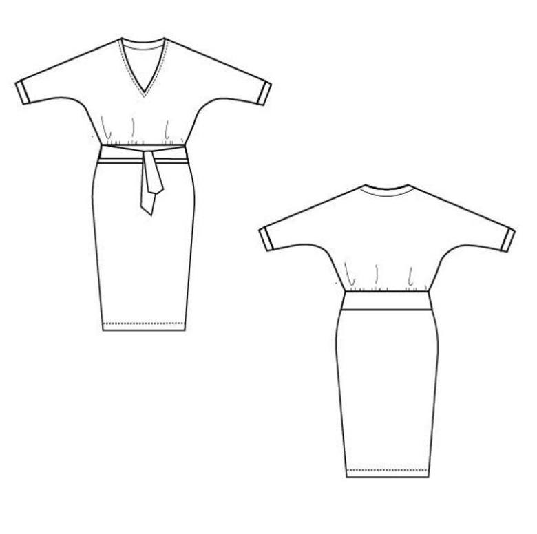 Vanessa Dolman Sleeve Sweater Dress Textillia