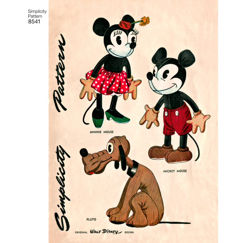 8541 | Vintage Disney Mickey, Minnie and Pluto | Textillia
