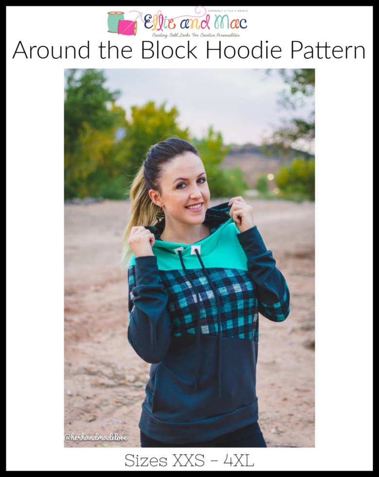 Around the Block Hoodie Pattern | Textillia