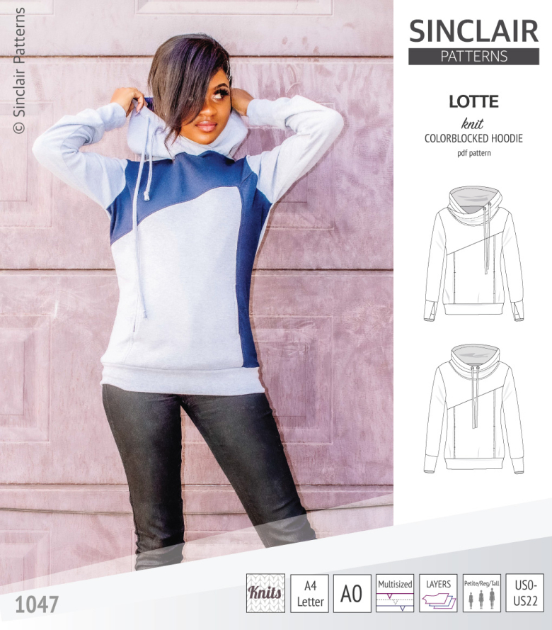 Colorblocked hoodie sales