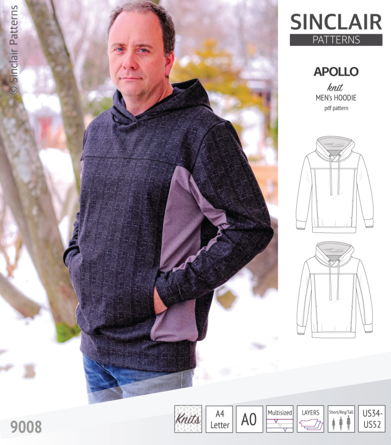 Apollo Knit Colorblocked Hoodie for Men Textillia