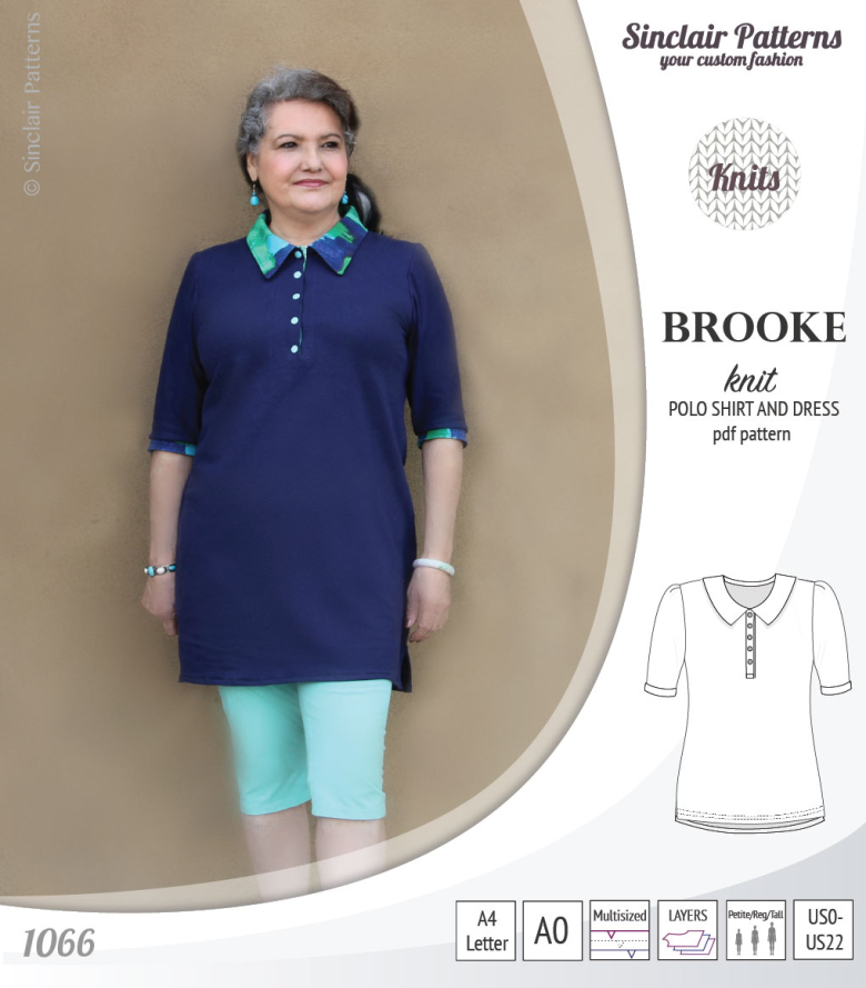 Brooke Knit Polo Shirt And Dress For Women Textillia