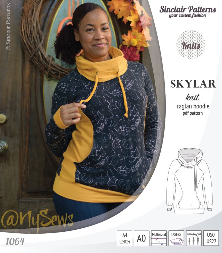 Skylar Knit Raglan Hoodie Textillia