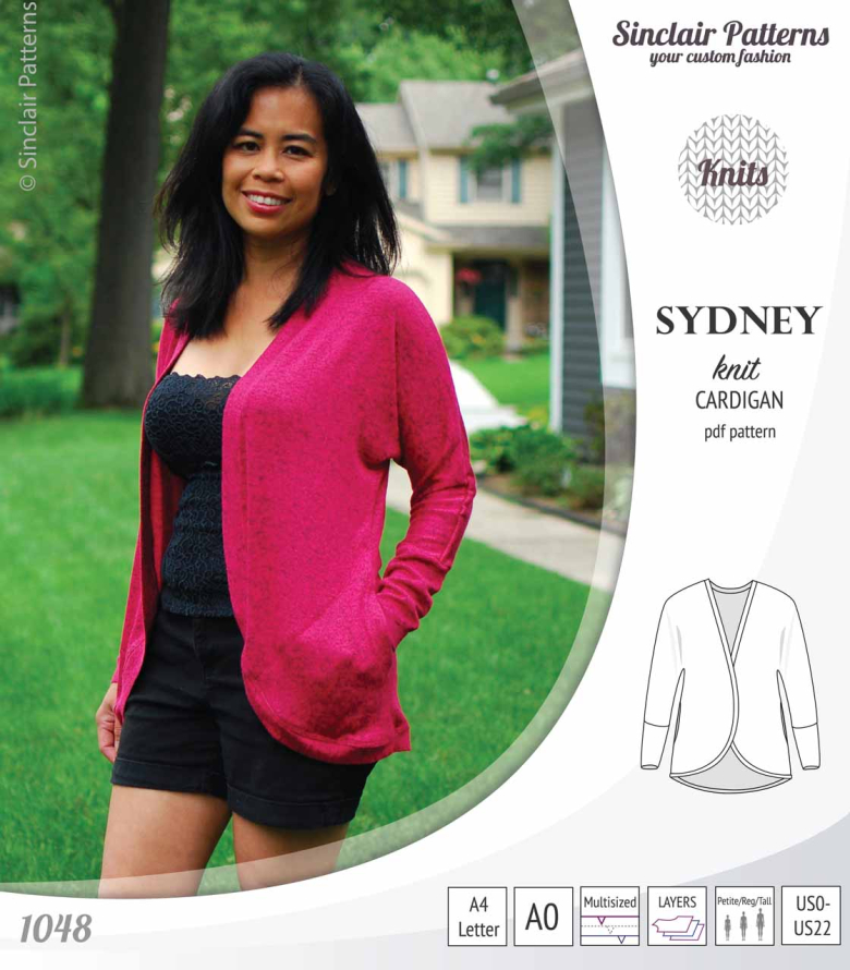 Sydney Slim Fit Cocoon Style Knit Cardigan