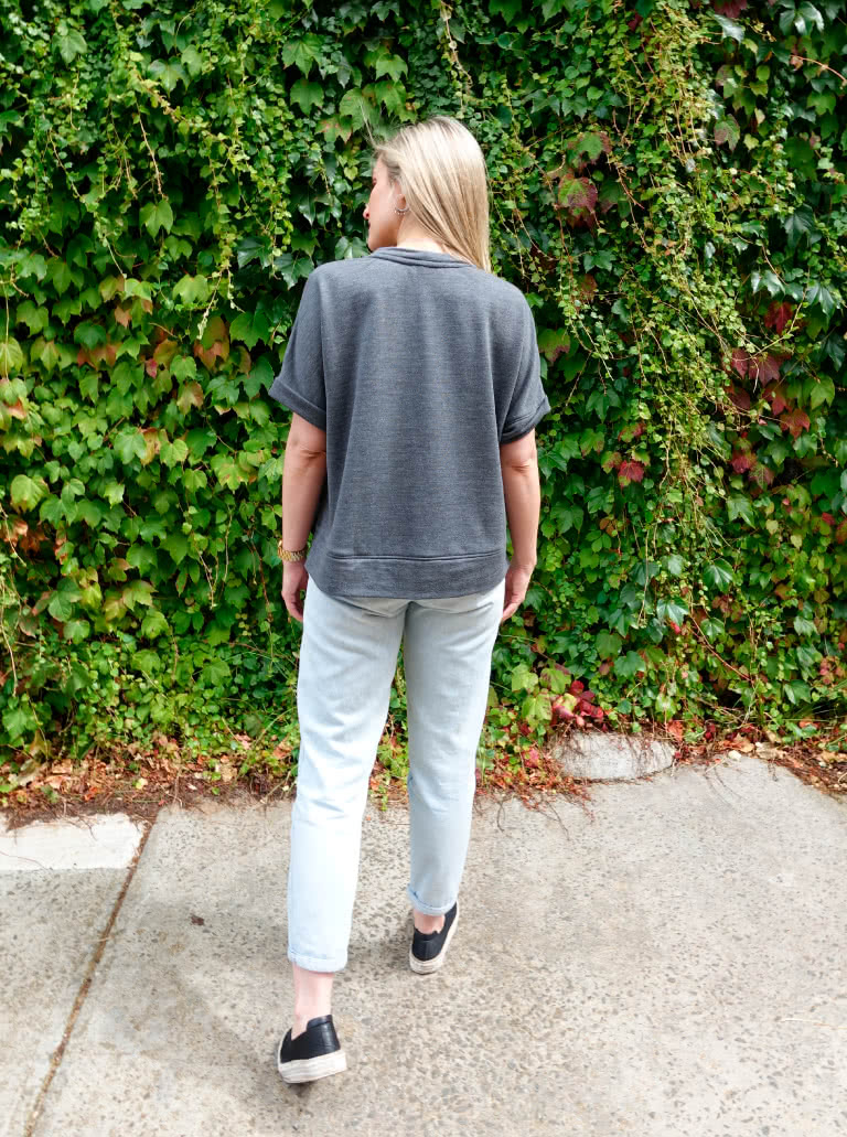 model shot, back