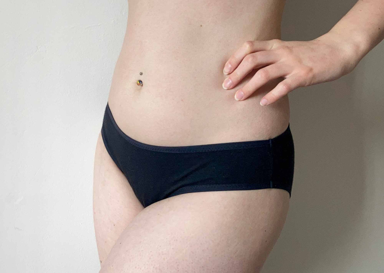 Moontide period pant digital pattern side view
