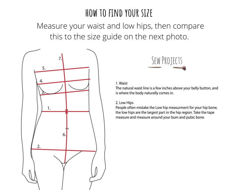 Moontide period pant digital pattern how to measure