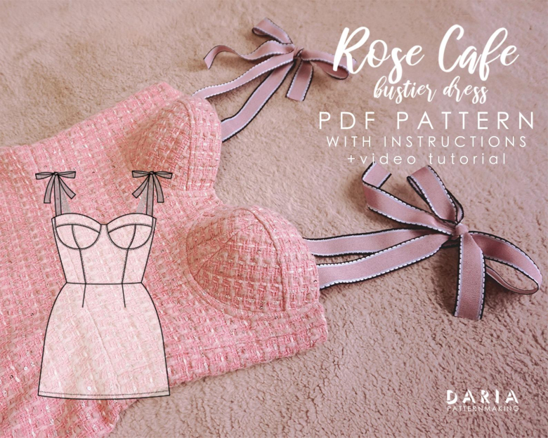 Boned Bustier With Foam Cups, Rose Cafe Hack