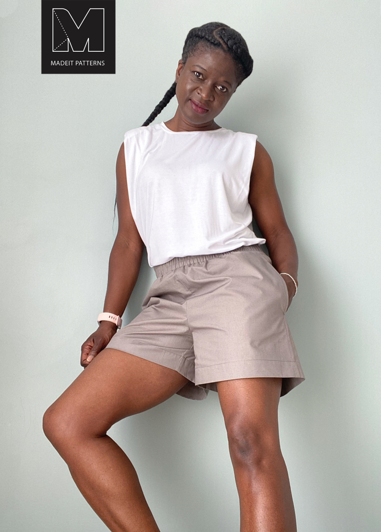 Linen shorts sewing pattern online