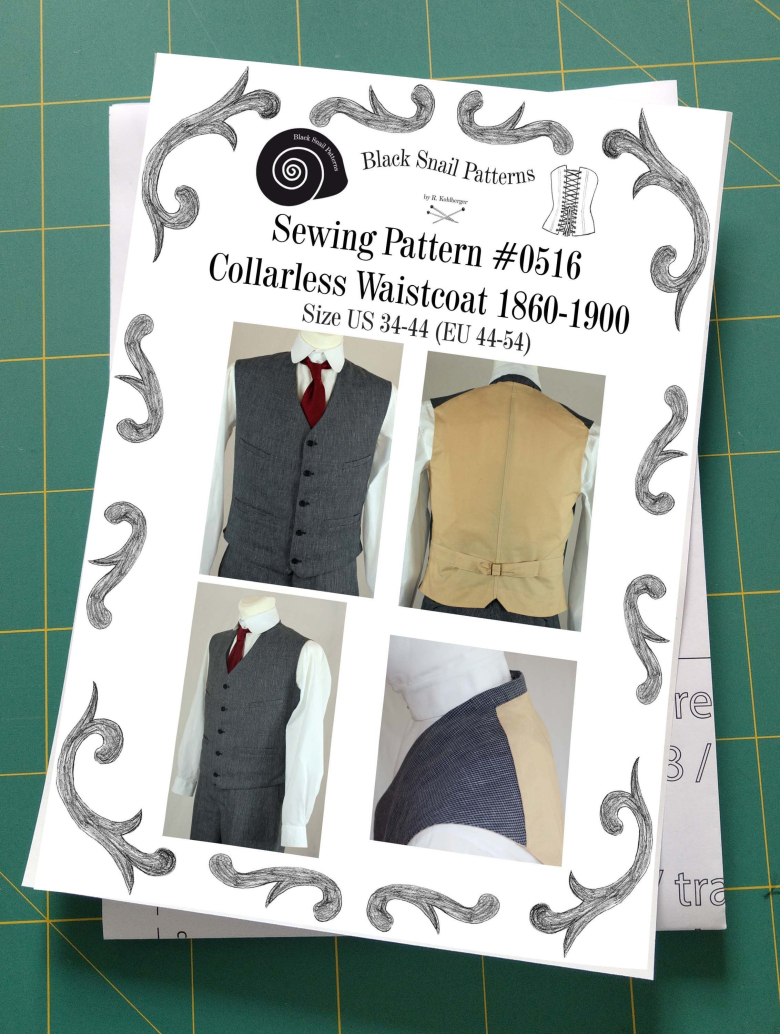 #0516 | Collarless Waistcoat 1860-1900 | Textillia