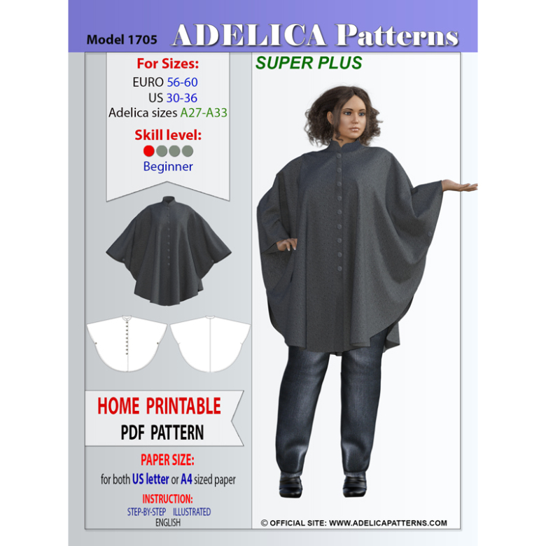 Plus cape coat hot sale