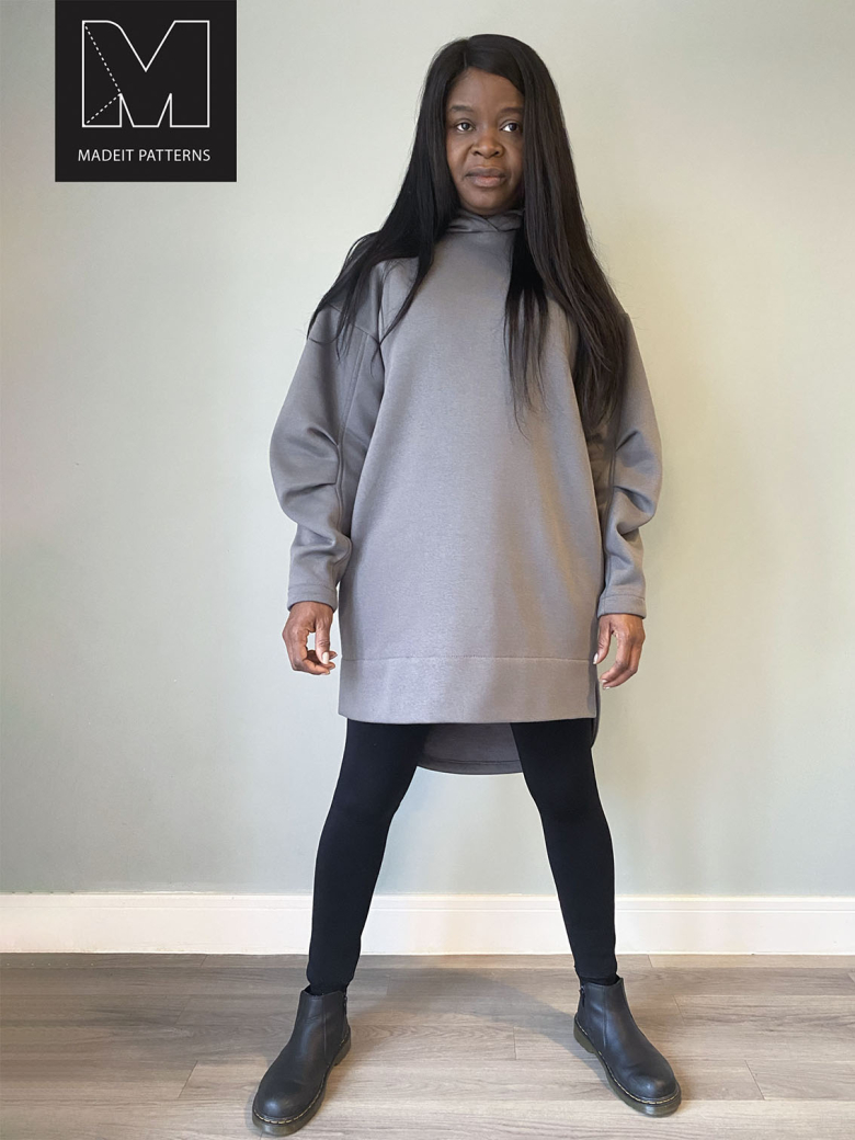 Sweatshirt dress with leggings sale