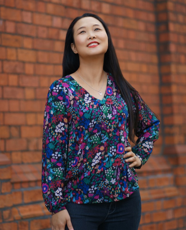 Front image of the long-sleeved version