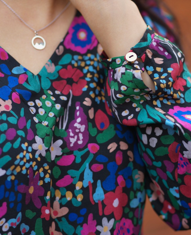 Detail image of buttoned cuff