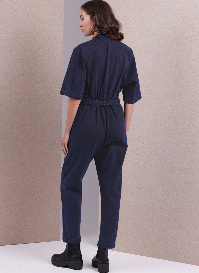 V1994 Women's shortsleeved jumpsuit by Rachel Comey back view