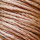 Close up of strands of 407 Dk Desert Sand embroidery floss.