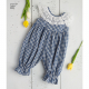 Front side of a blue romper