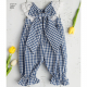 Back side of a blue romper