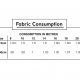 fabric consumption chart