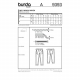 9393 | Children's knit pants - Burda back of the envelope