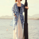 person wearing garment outside